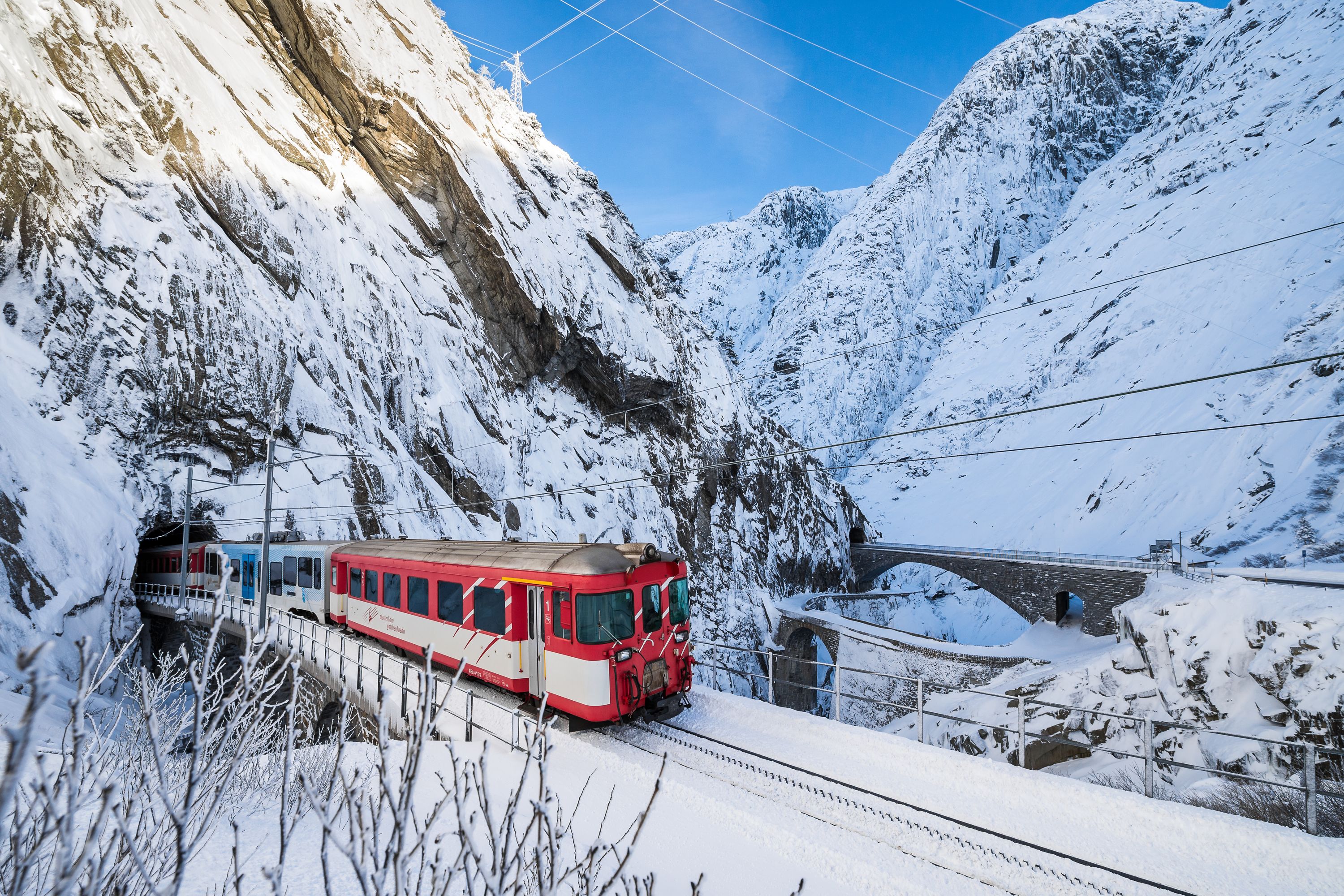 Matterhorn Gotthard Bahn-Schöllenen-Winter